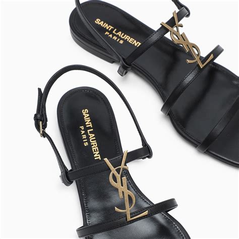 ysl cassandre sandal used|saint laurent bianca sandals flat.